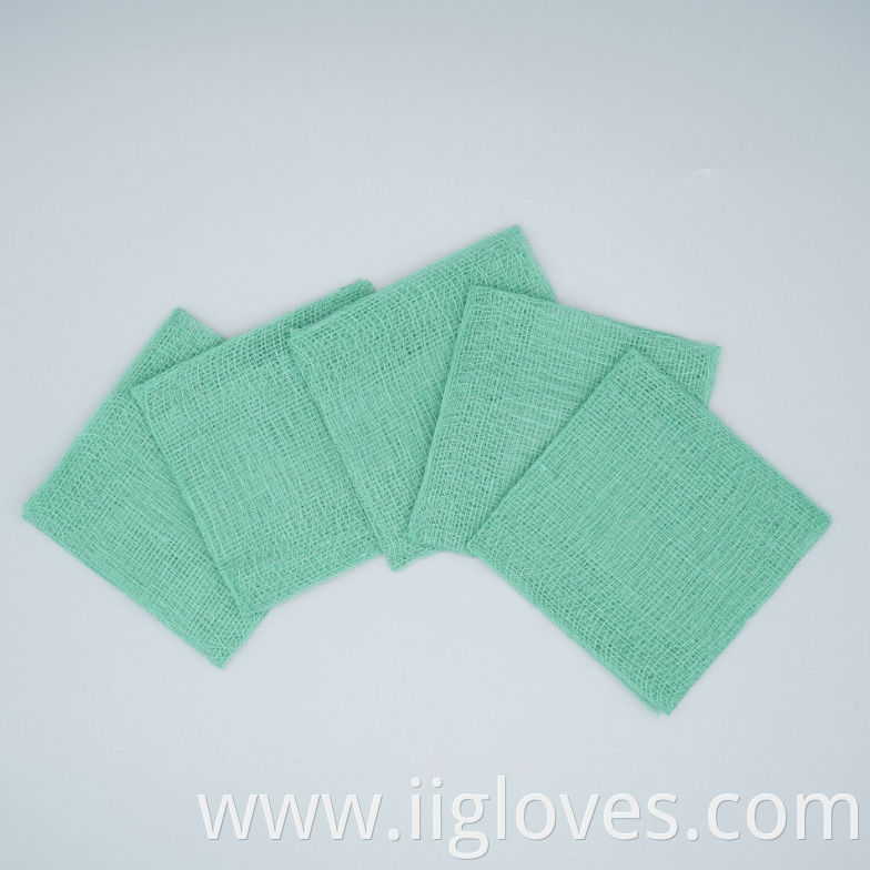 Green Sterile Gauze Pieces 5X5 7.5X7.5 10X10cm Gauze 100 Pieces Per Pack 1 to 12 Pieces Per Bag Sterile Gauze Sponges